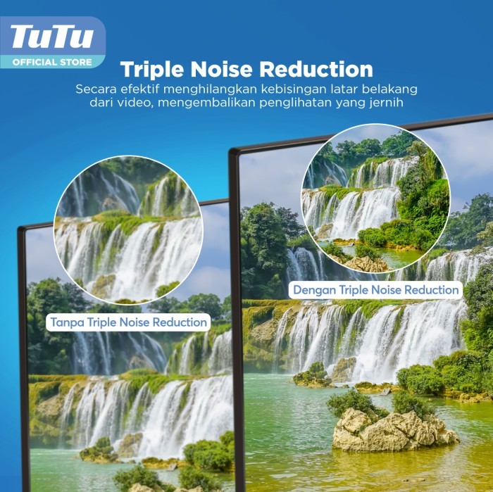 TUTU Smart TV 43 inch - Smart Coolita OS - Full HD - Dolby Audio - WiFi - HDMI Youtube/ Prime Video Model IDTT43C01