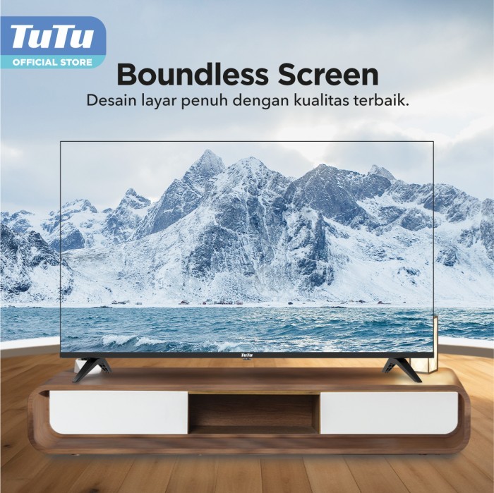 TUTU Smart TV 43 inch - Smart Coolita OS - Full HD - Dolby Audio - WiFi - HDMI Youtube/ Prime Video Model IDTT43C01