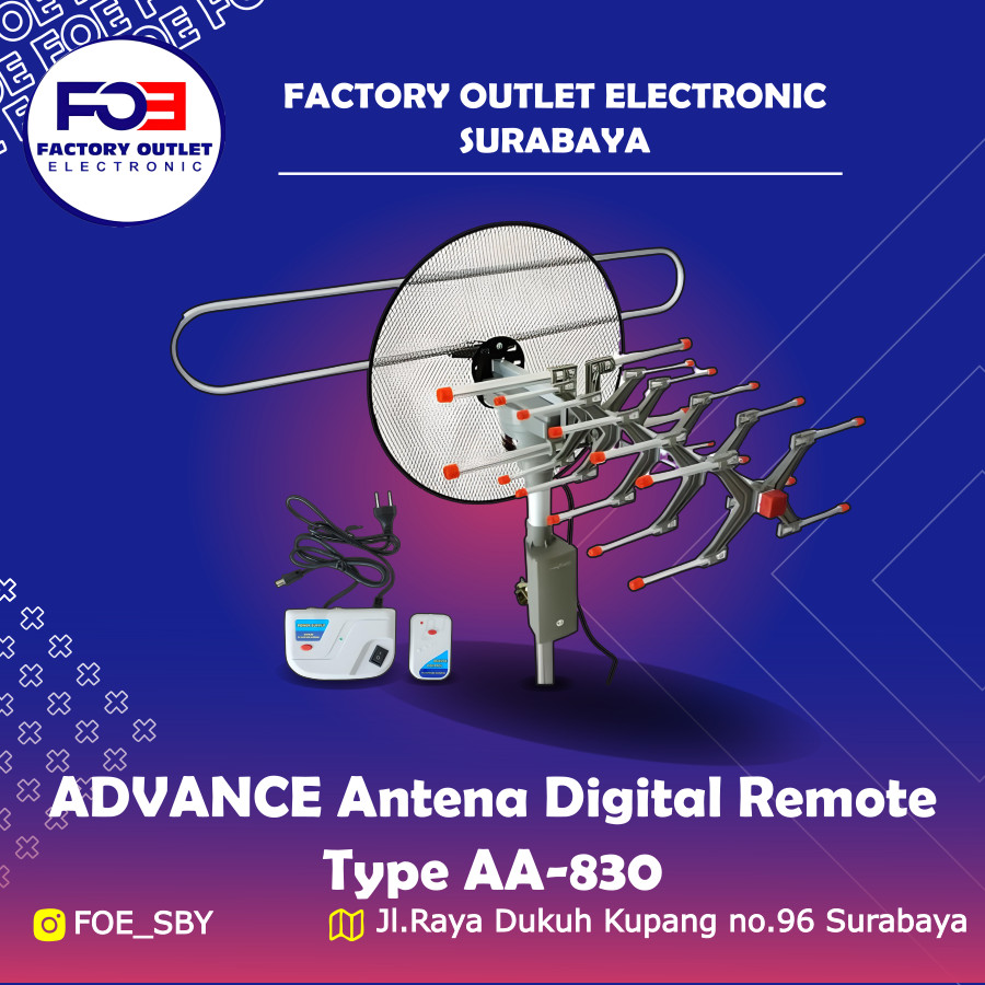 ADVANCE ANTENA DIGITAL REMOTE TYPE AA-830