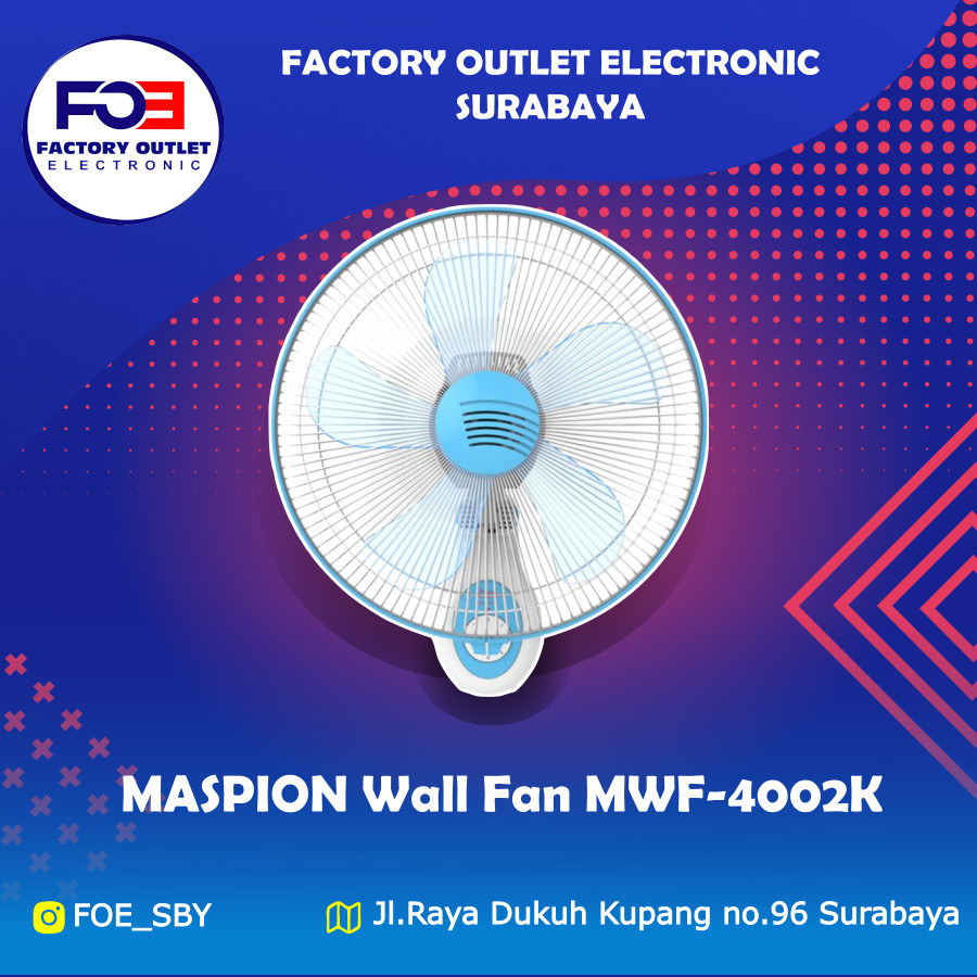WALL FAN MASPION TYPE MWF-4002K