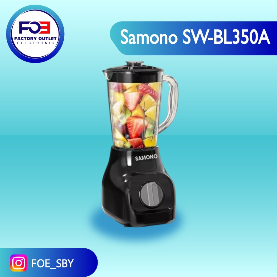 BLENDER SAMONO Multifungsi 2in1 SW-BL350A White / Black GARANSI RESMI