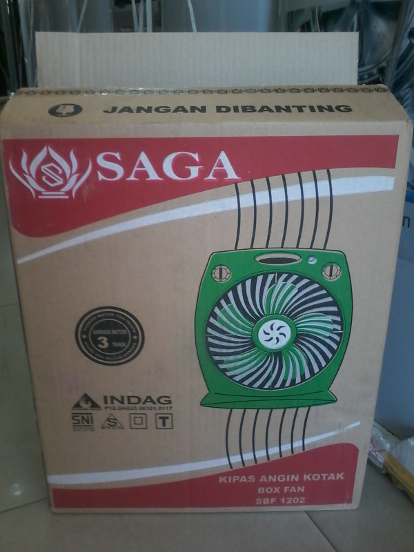 SAGA BOX FAN 12" Type SBF - 1202 - Warna Hijau