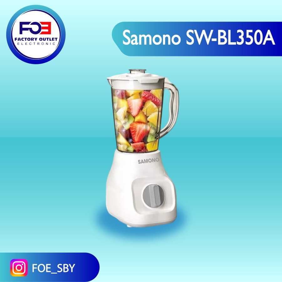 BLENDER SAMONO Multifungsi 2in1 SW-BL350A White / Black GARANSI RESMI