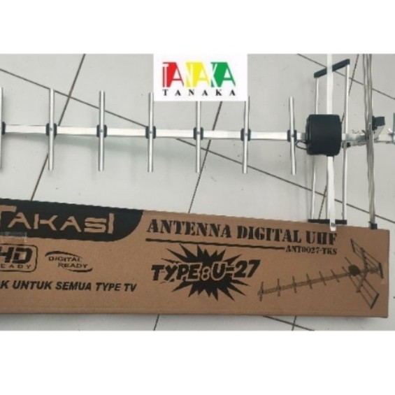 ANTENA TV OUTDOOR TANAKA U-27 WITH KABEL 15 MTR U27 LED TAKASI U27