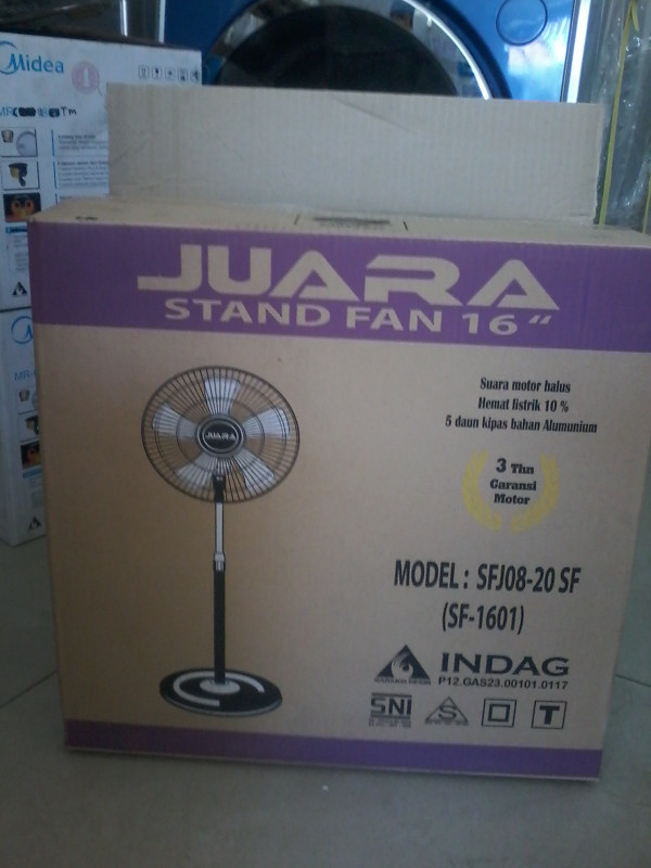 STAND FAN 16" JUARA Type SF -1601 - Warna Hitam