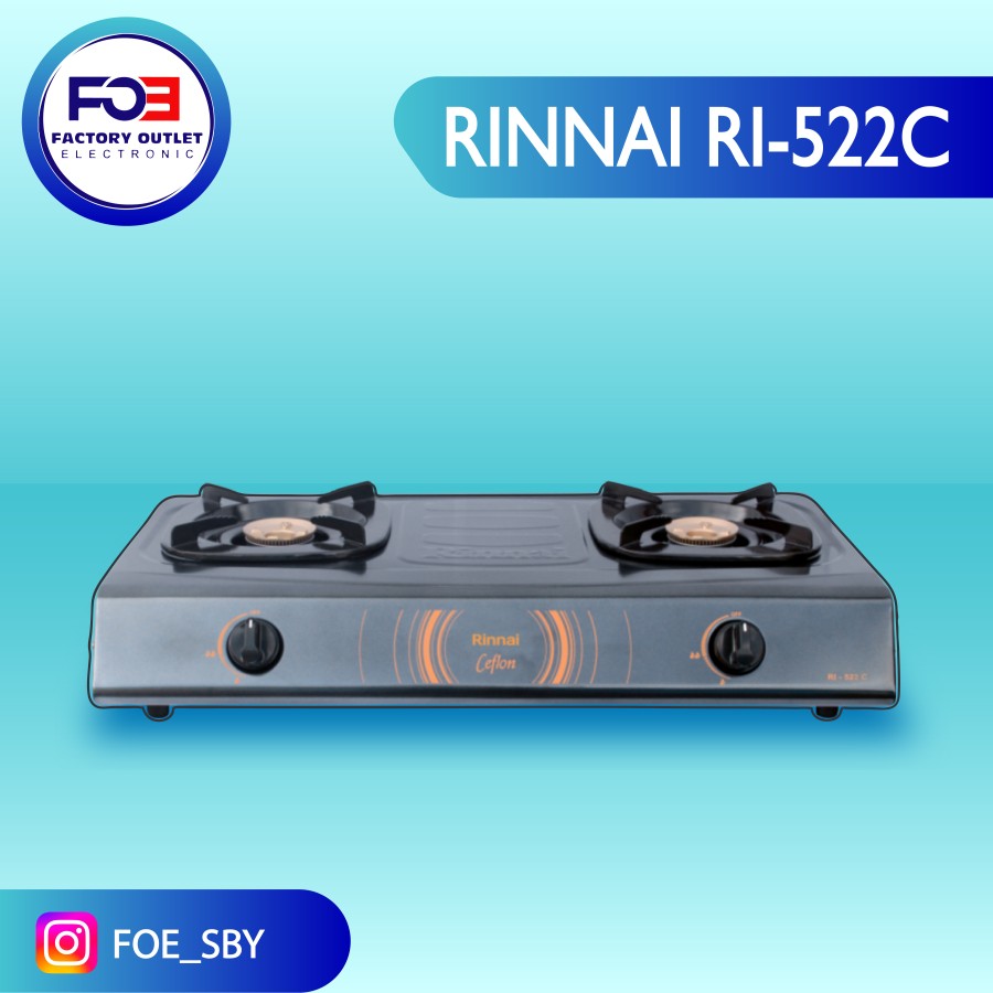 Kompor Gas 2 Tungku RINNAI RI-522C