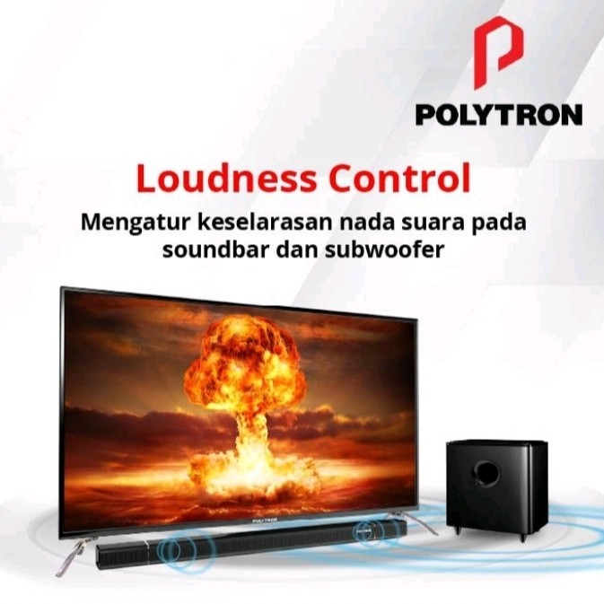 PROMO POLYTRON TV LED 50" PLD50B8750/W CINEMAX SOUNBAR GARANSI RESMI