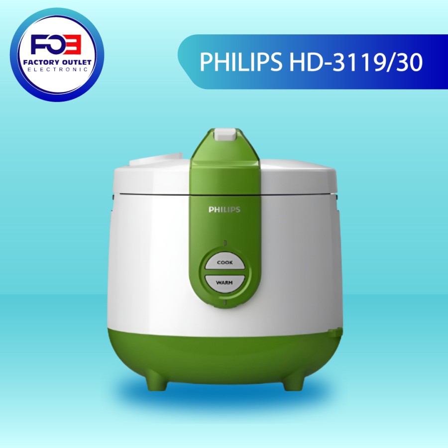 PHILIPS RICE COOKER 2 LTR TYPE HD-3119/30 GARANSI RESMI