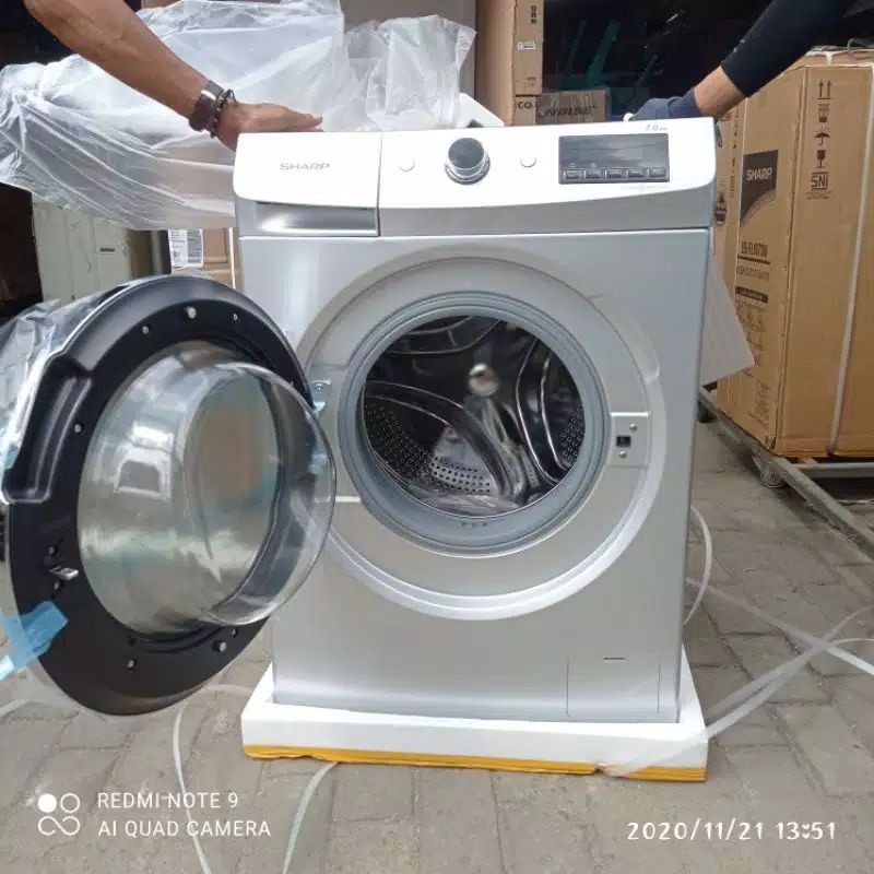 MESIN CUCI FRONT DLOADING ES-FL1073W (unit eksdisplay)