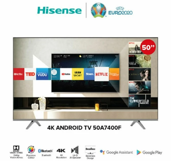 Led Tv 50" HISENSE 50A7400F