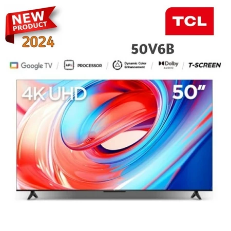 TCL 50" 4K UHD Google TV - T-Screen - Dolby Audio - HDR10 (50V6B)