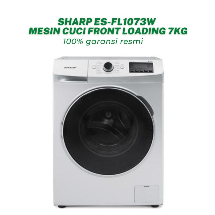MESIN CUCI FRONT DLOADING ES-FL1073W (unit eksdisplay)