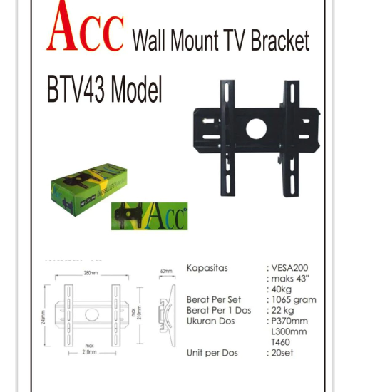 Bracket LED TV ACC 43inch