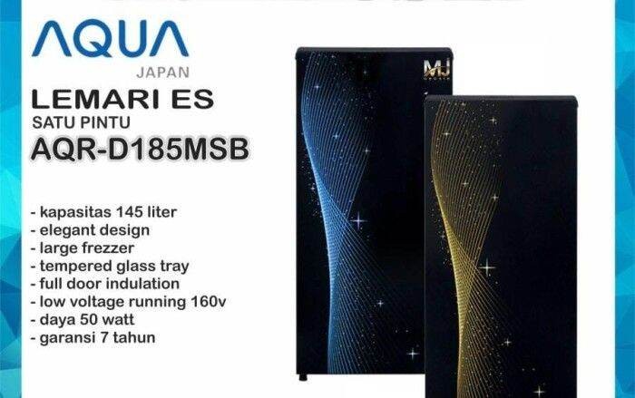 REF 1 DOOR AQUA AQR-D185(MSB) (unit exdisplay)