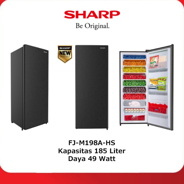 SHARP KULKAS FREEZER FJ-M198A-HS (UNIT EKSDISPLAY)