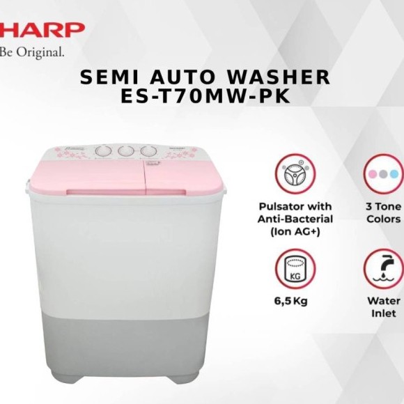 ES-T70MW-PK WM TWIN TUB SHARP