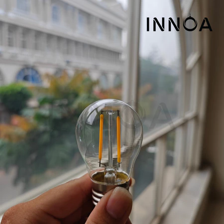 Lampu LED Kuning Filamen Bohlam E27 G45 2W 4W INNOA