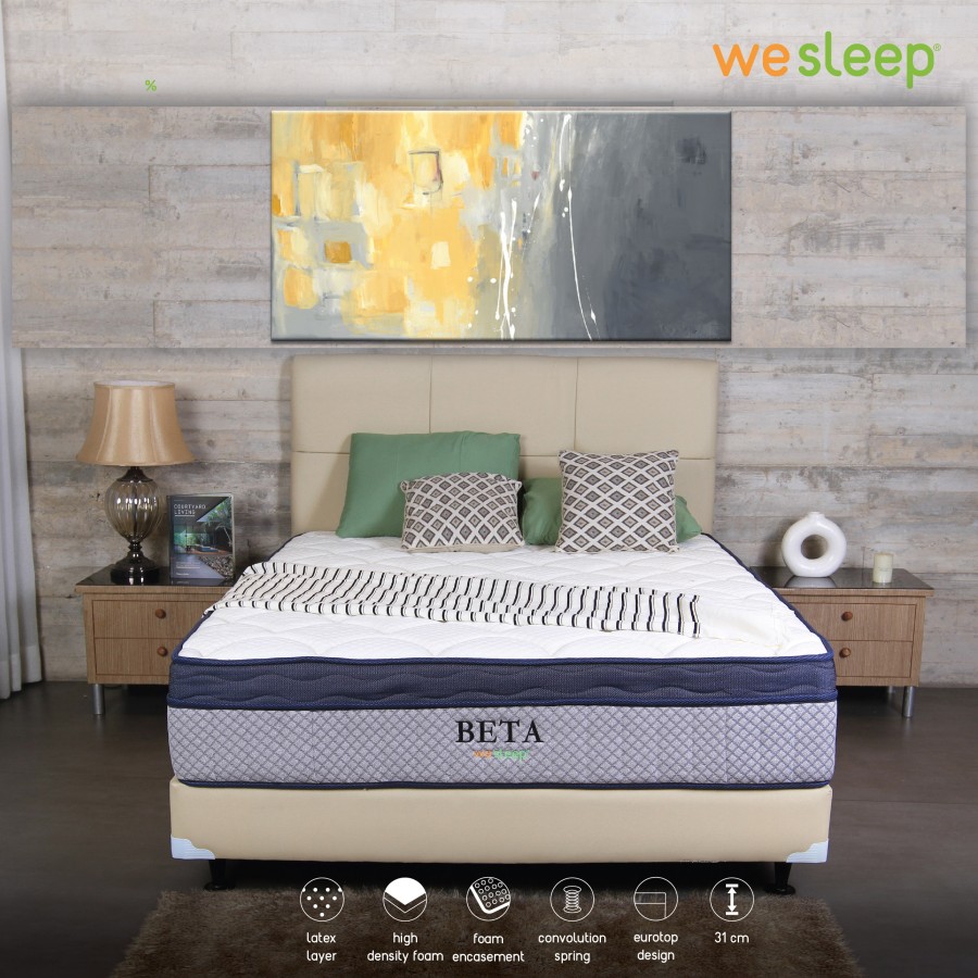 Kasur Latex Eurotop Springbed Wesleep Beta SET