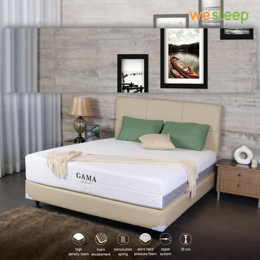 Kasur Zipper Springbed Wesleep Gama SET