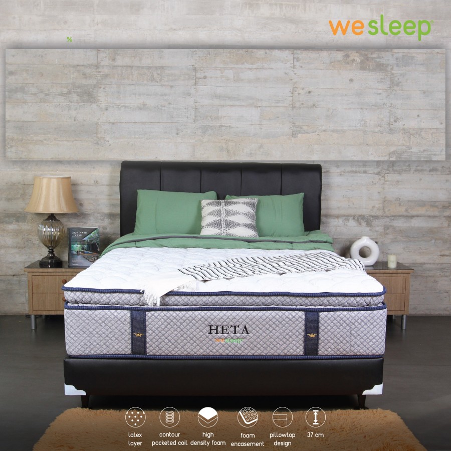 Kasur Latex Pocket Pillowtop Wesleep Heta SET