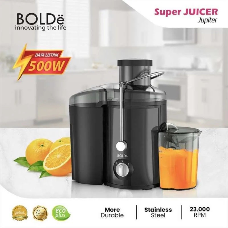 BOLDe Super Juicer Jupiter Alat Jus Garansi Resmi - Hitam