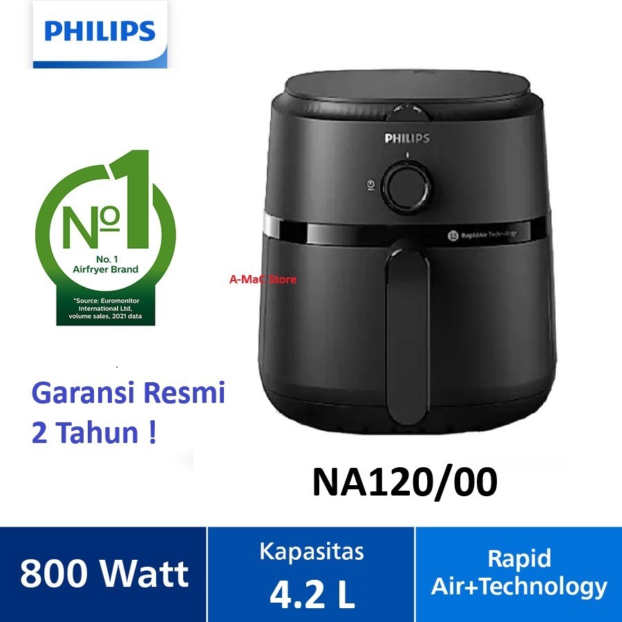 PHILIPS HD9200/90 Essential Airfryer Spectre - Black HD9200 