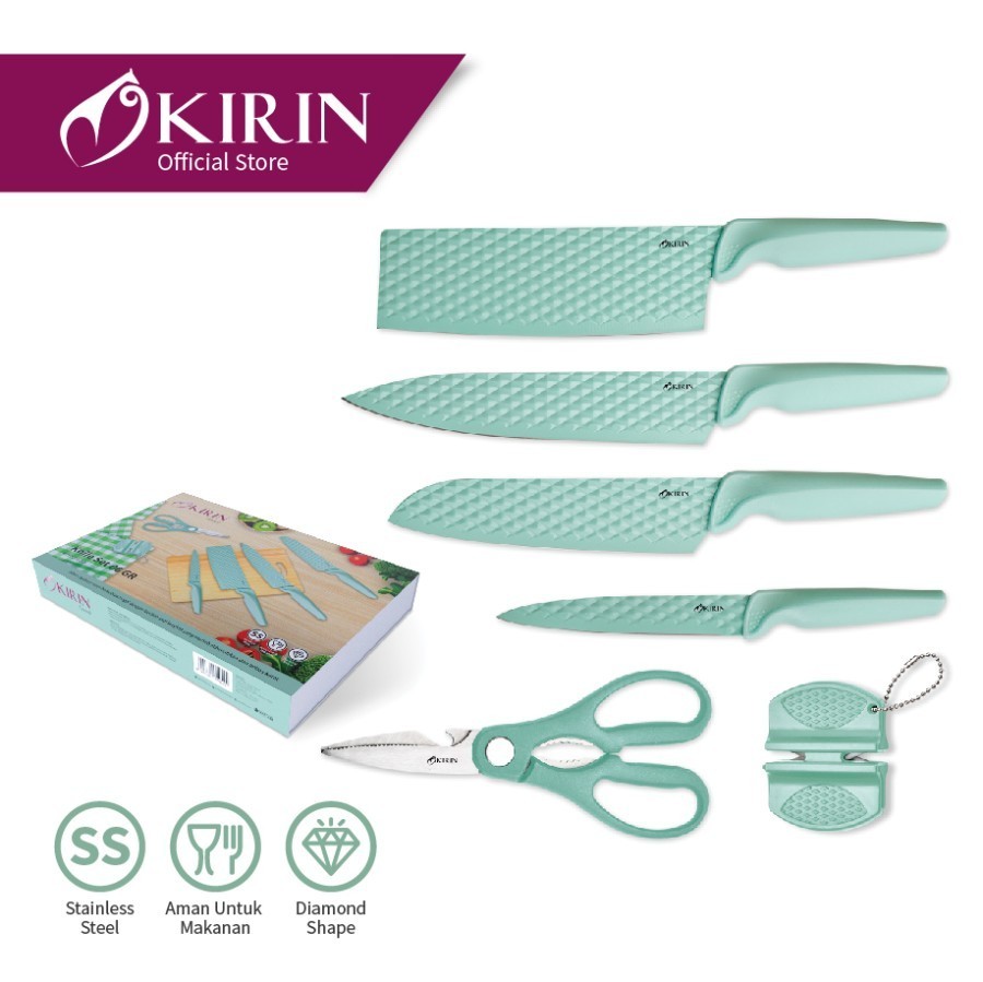 Kirin Knife Set 6 Pcs GR - KUS-KS06 GR