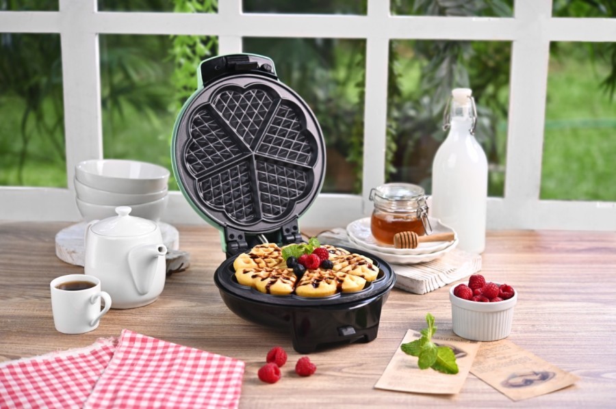 Kirin Waffle Toaster Maker - KWT 400R Round Wafel Maker Non Stick