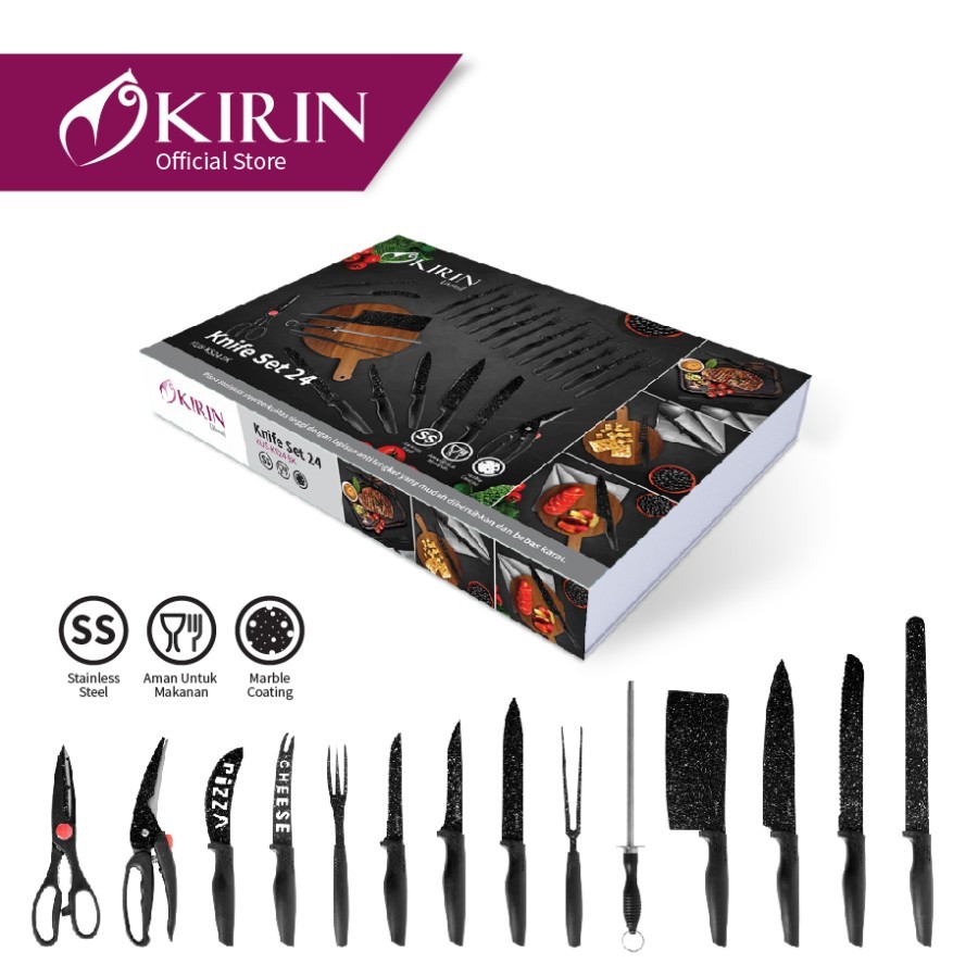 Kirin Knife Set 24 - KUS-KS24 Black