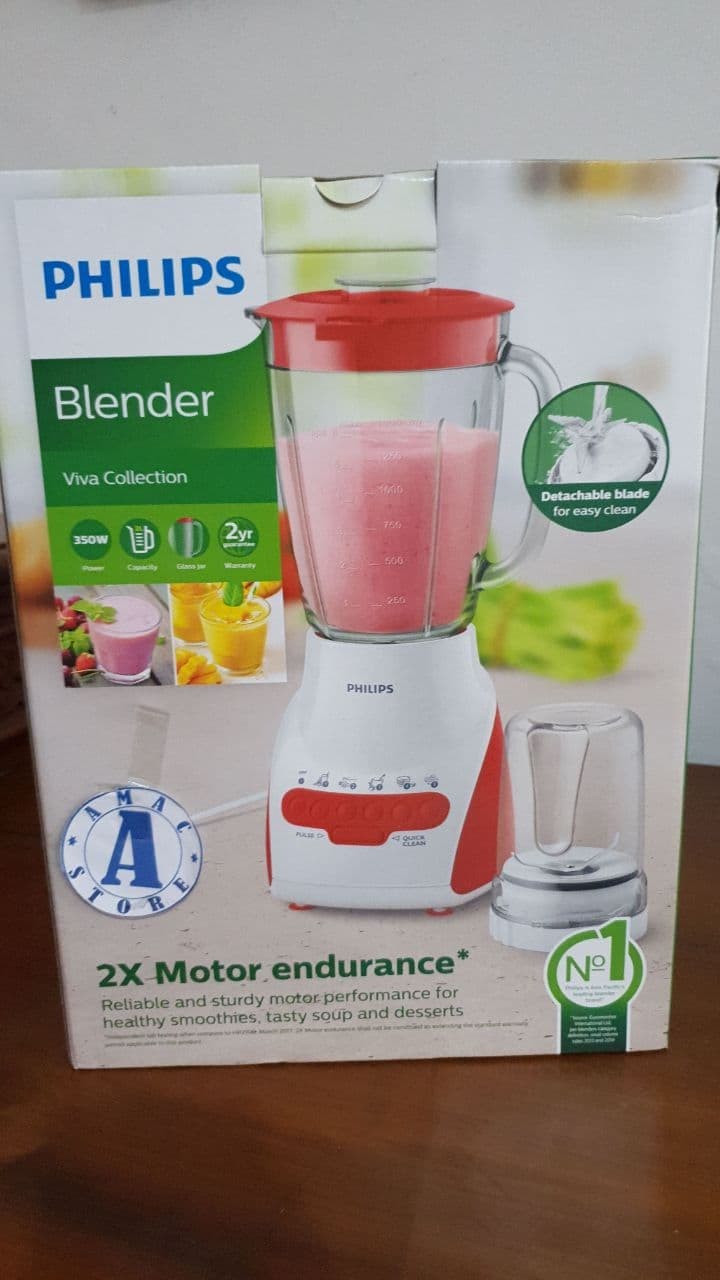 PHILIPS Blender Beling 2 L HR2116/60 - Red HR2116