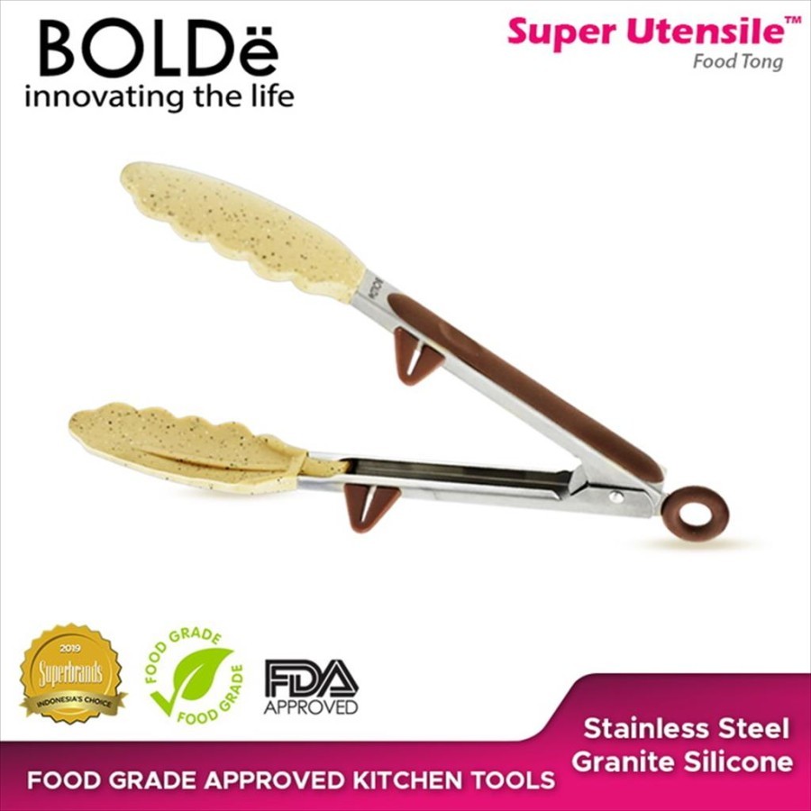 BOLDe Super Utensil Food Tong Capitan Makanan 9inchi