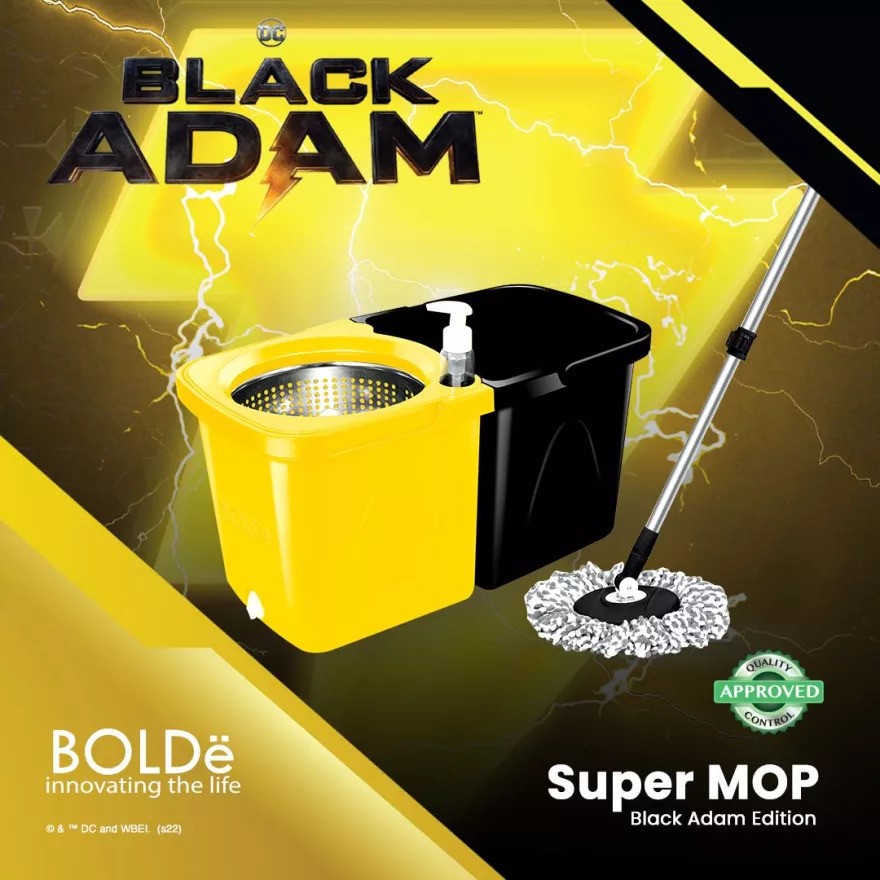 BOLDE SUPER MOP BLACK ADAM Alat Pel - Limited Edition