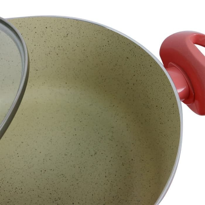 Kirin Stock Pot Sauce Pan Tenun 24cm Teflon classic Panci Tutup