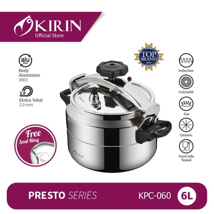 Kirin Pressure Cooker 6 Liter KPC-060