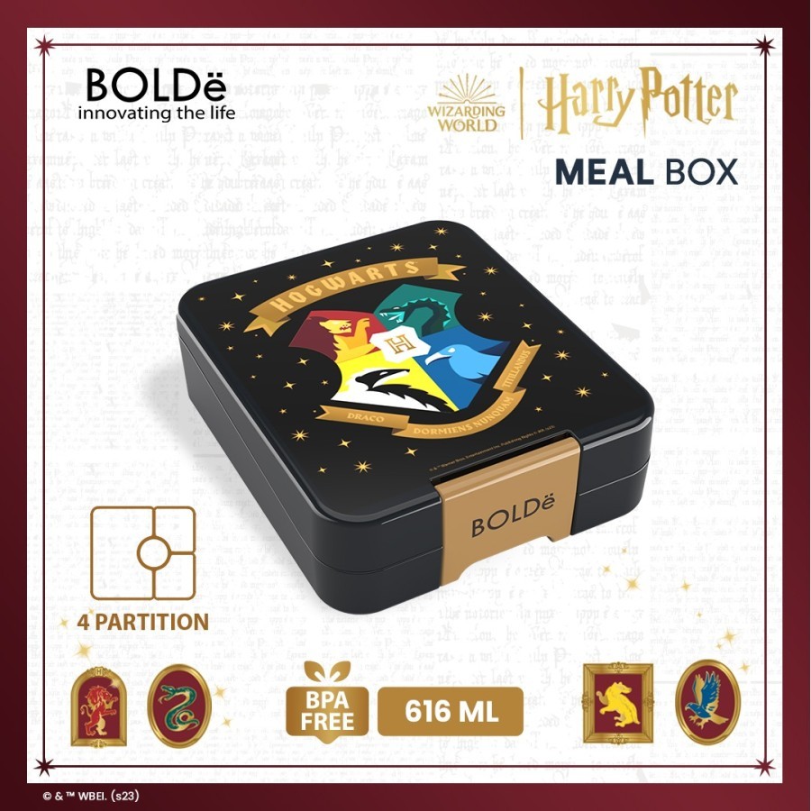 BOLDe Meal Box Harry Potter Edition Kotak Makan Lunch Box Bekal 616 ml