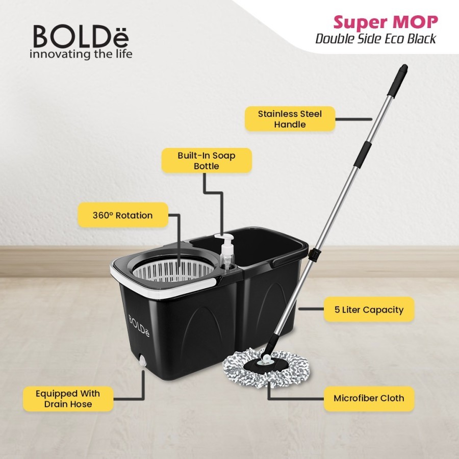 BOLDe Super Mop Double Side Eco Alat Pel Otomatis