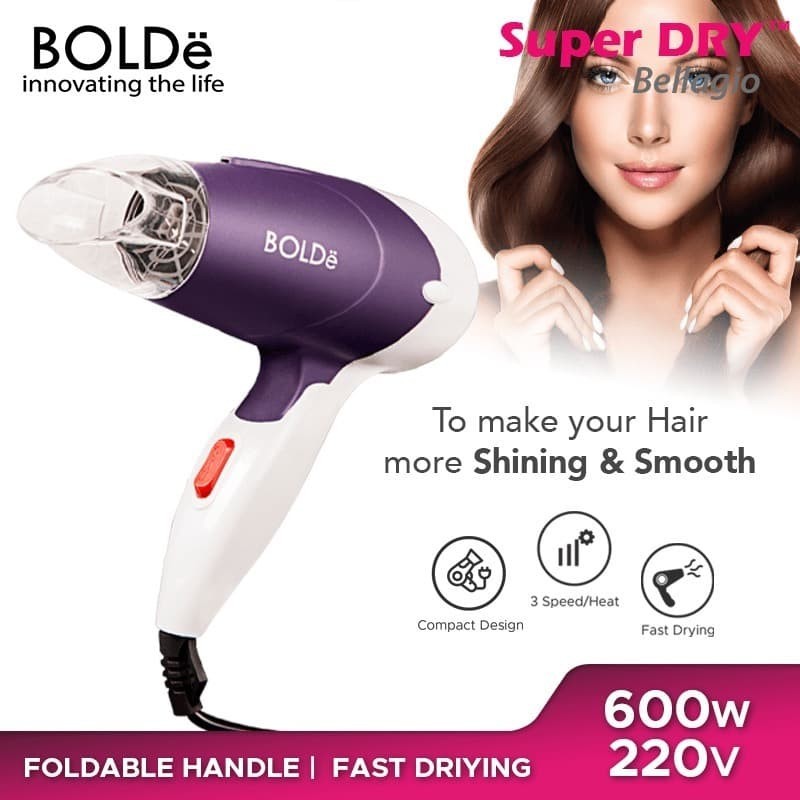 BOLDe Hair Dryer Super Dry Bellagio Pengering Rambut