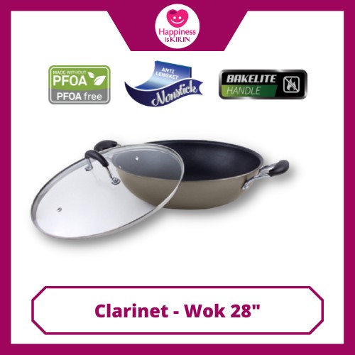 Kirin Wok Clarinet 28cm Teflon Classic 2.3MM