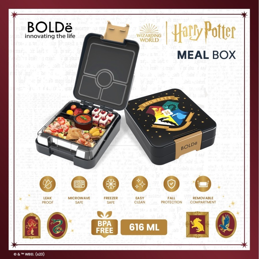 BOLDe Meal Box Harry Potter Edition Kotak Makan Lunch Box Bekal 616 ml