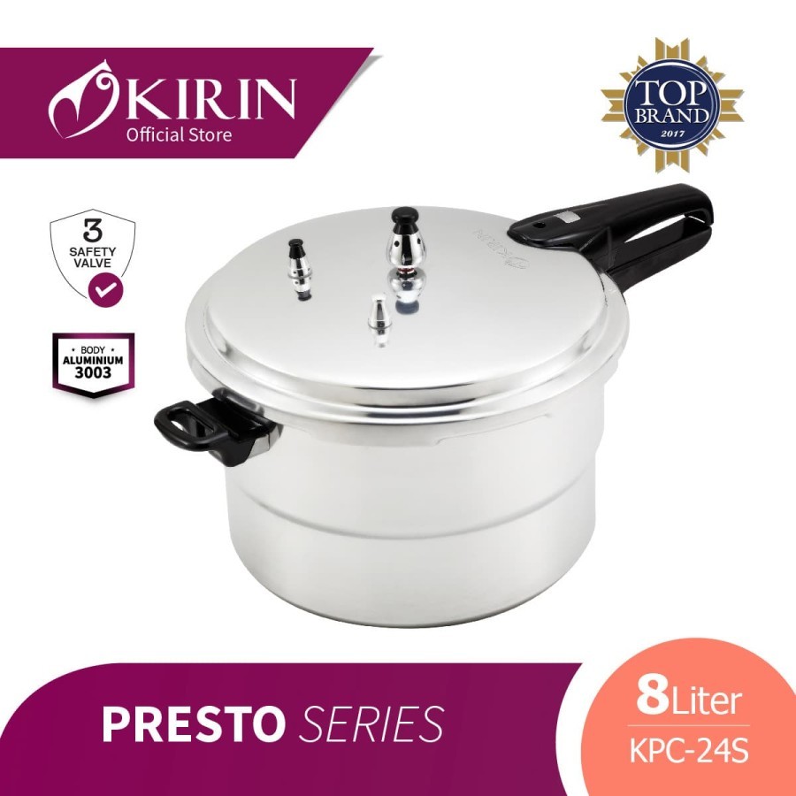 Kirin Pressure Panci Presto Cooker 8 Liter KPC-24S KPC24S