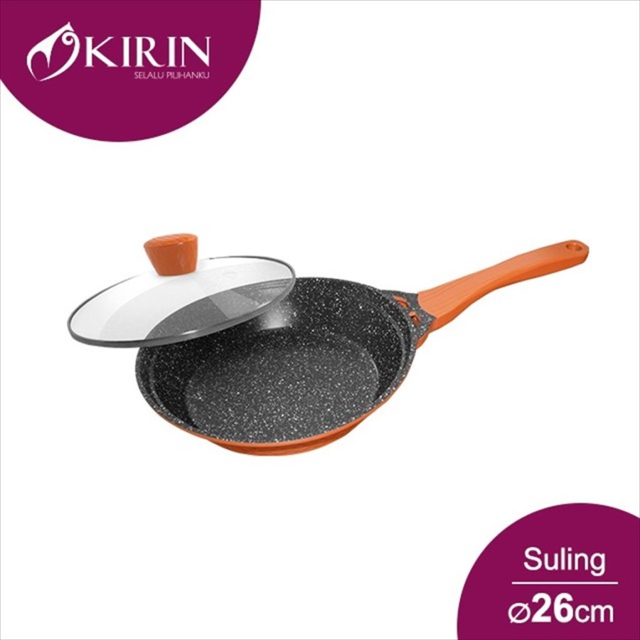 Kirin Diecast Frypan Suling 26cm Granite Coating