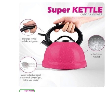 BOLDe Super Kettle Genio Series Ketel Siul Dijamin Ori
