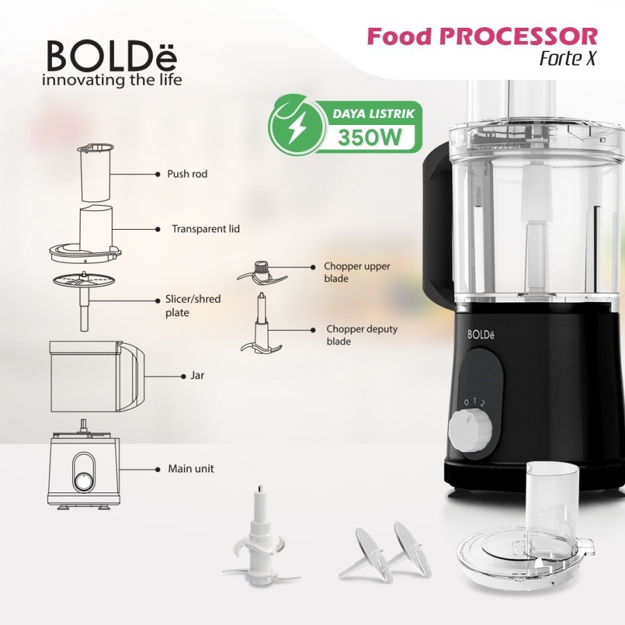BOLDe Food Processor FORTE X penghalus makanan