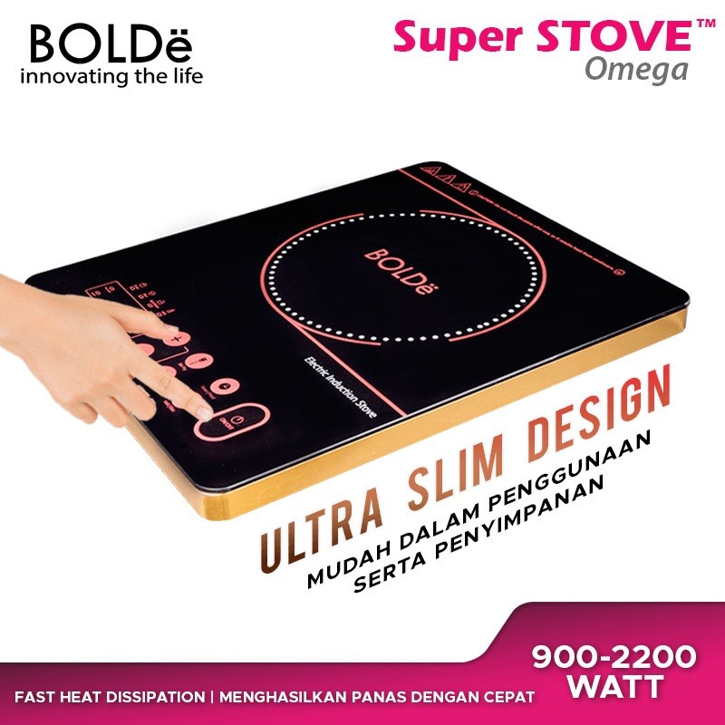 BOLDe Super Stove Omega Kompor Induksi Listrik Induction Cooker