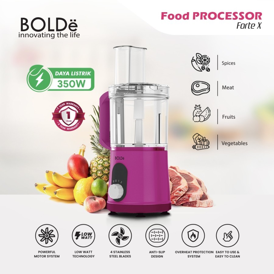 BOLDe Food Processor FORTE X penghalus makanan