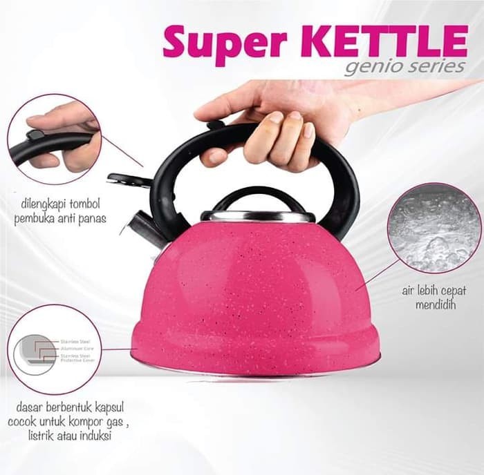 BOLDe Super Kettle Genio Series Ketel Siul Dijamin Ori