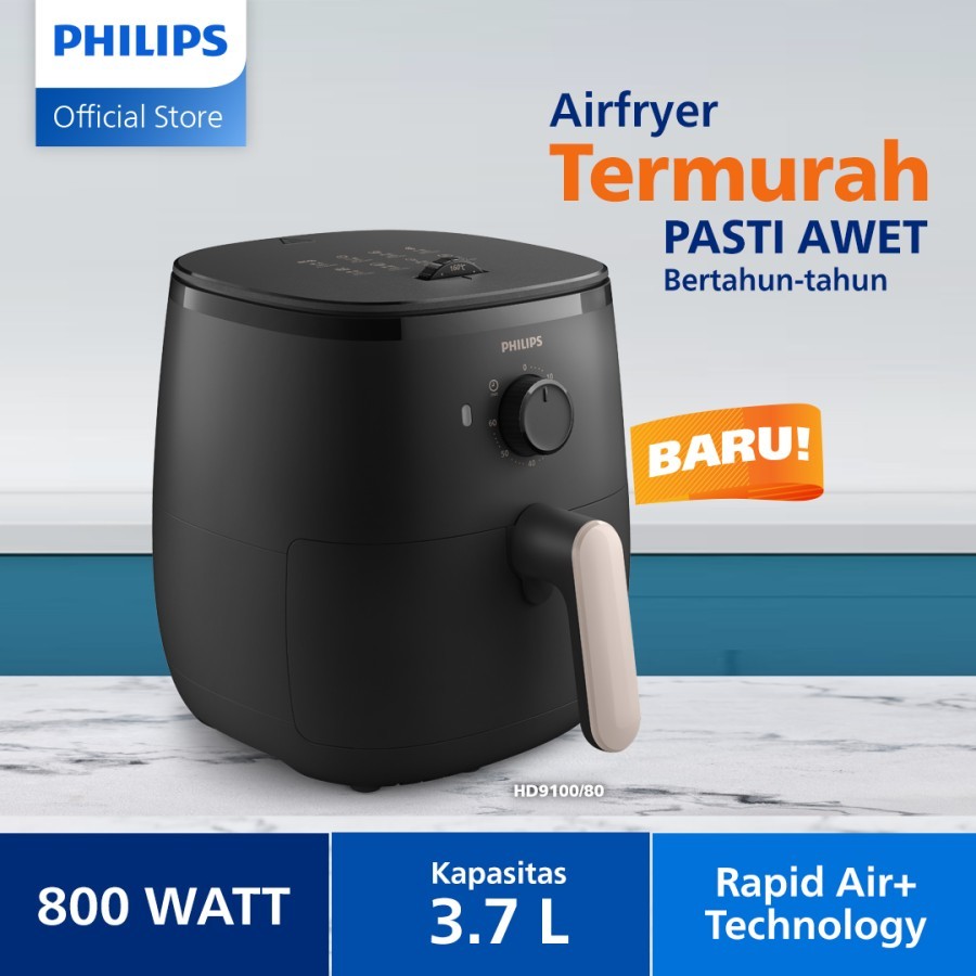 PHILIPS HD9200/90 Essential Airfryer Spectre - Black HD9200 