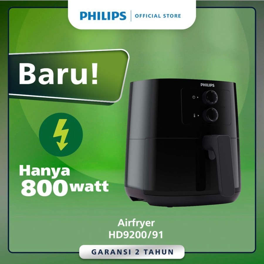 PHILIPS HD9200/90 Essential Airfryer Spectre - Black HD9200 