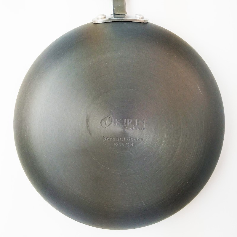 Kirin Frypan Serunai 26 Hard Anodized 2.0mm Wajan Penggorengan
