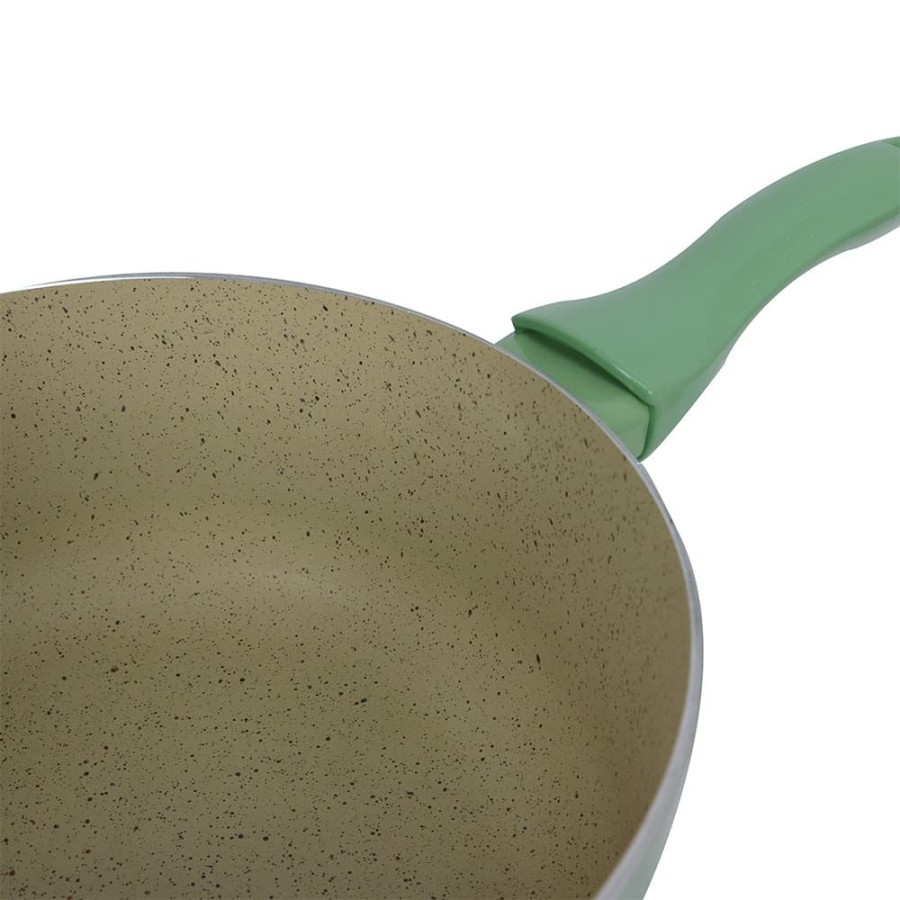 Kirin Saucepan Tenun 20cm Green Teflon Marble